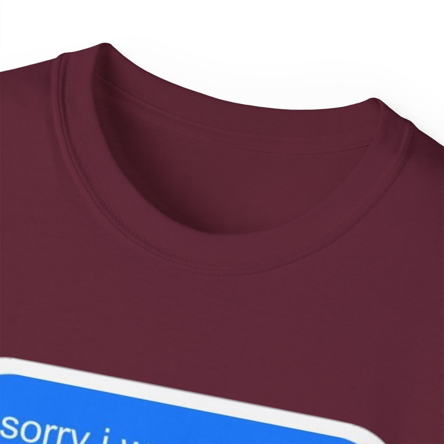 Cotton Tee - 'Sorry I Was Reading'