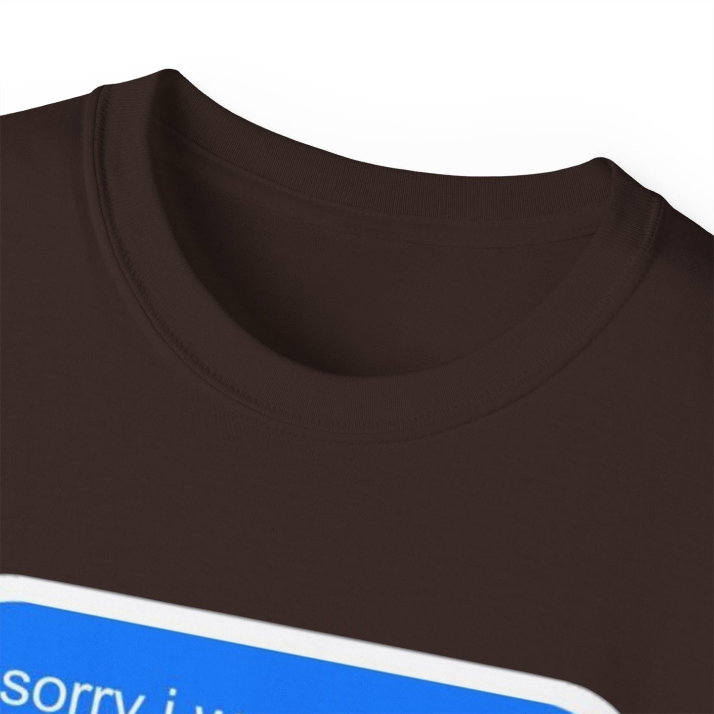 Cotton Tee - 'Sorry I Was Reading'