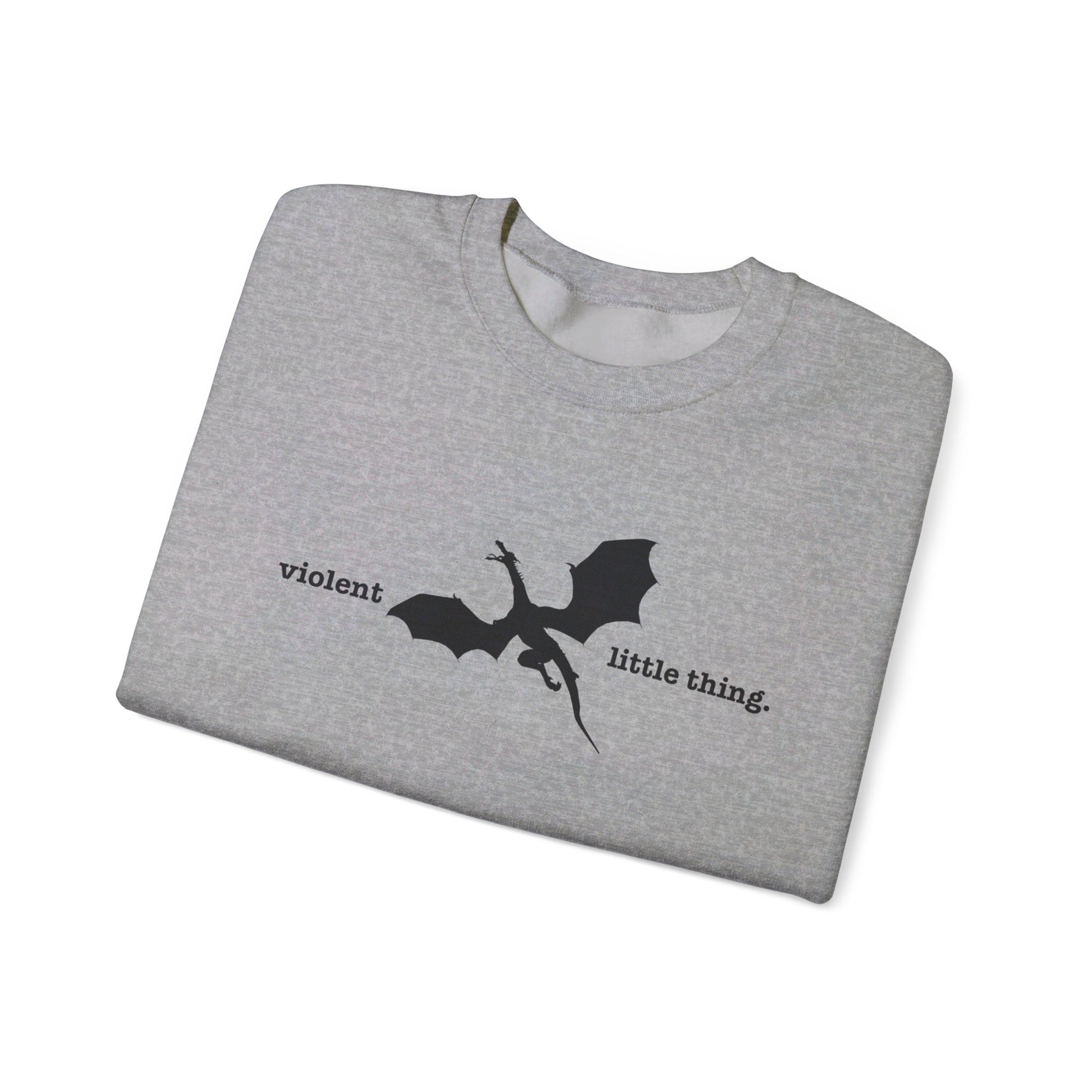 Violent little thing Crewneck Sweatshirt - Bibliophile Bazaar