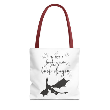 Book Dragon: Tote Bag - Bibliophile Bazaar