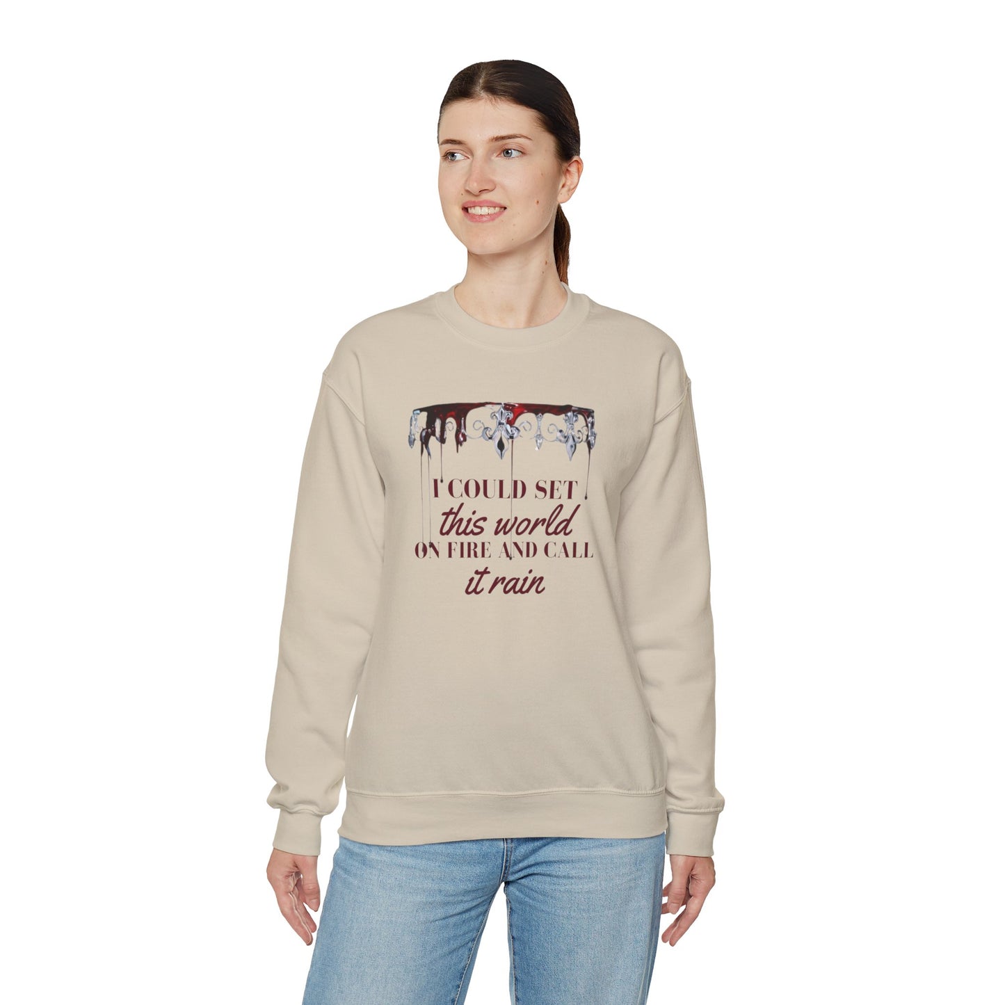 Red Queen: Crewneck Sweatshirt - Bibliophile Bazaar