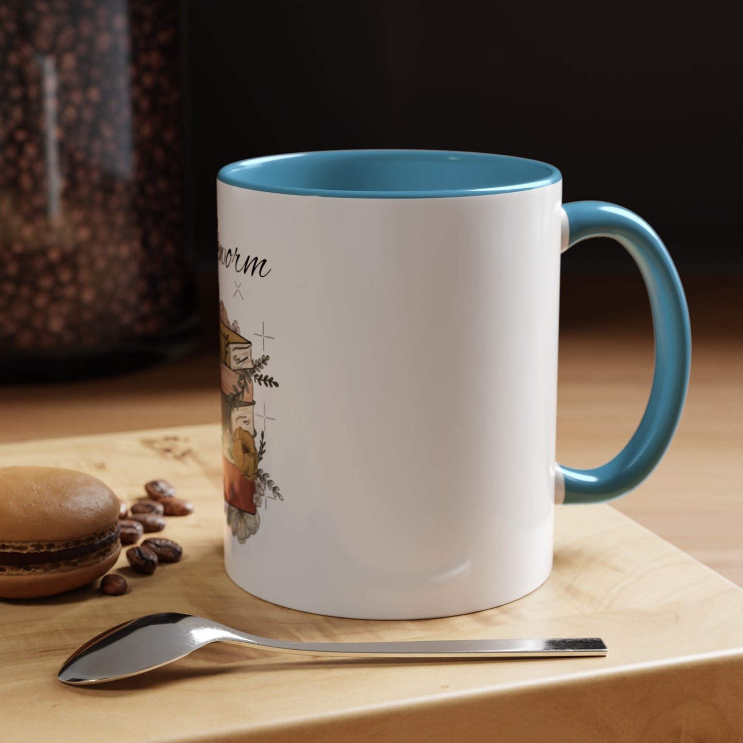 Bookworm: Accent Coffee Mug - Bibliophile Bazaar