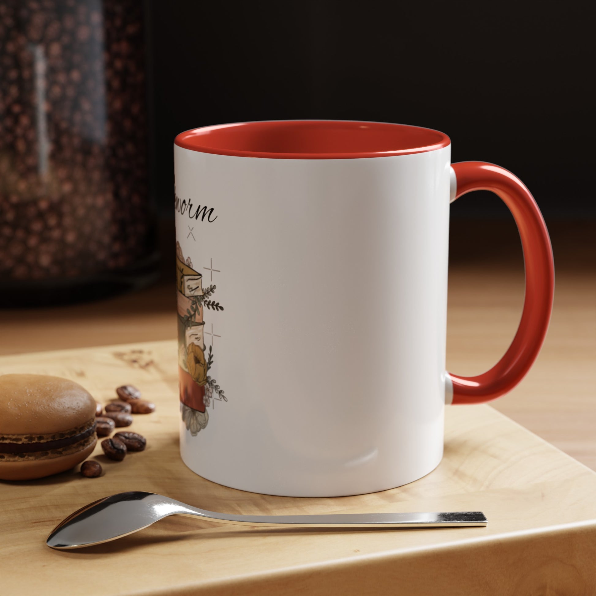 Bookworm: Accent Coffee Mug - Bibliophile Bazaar