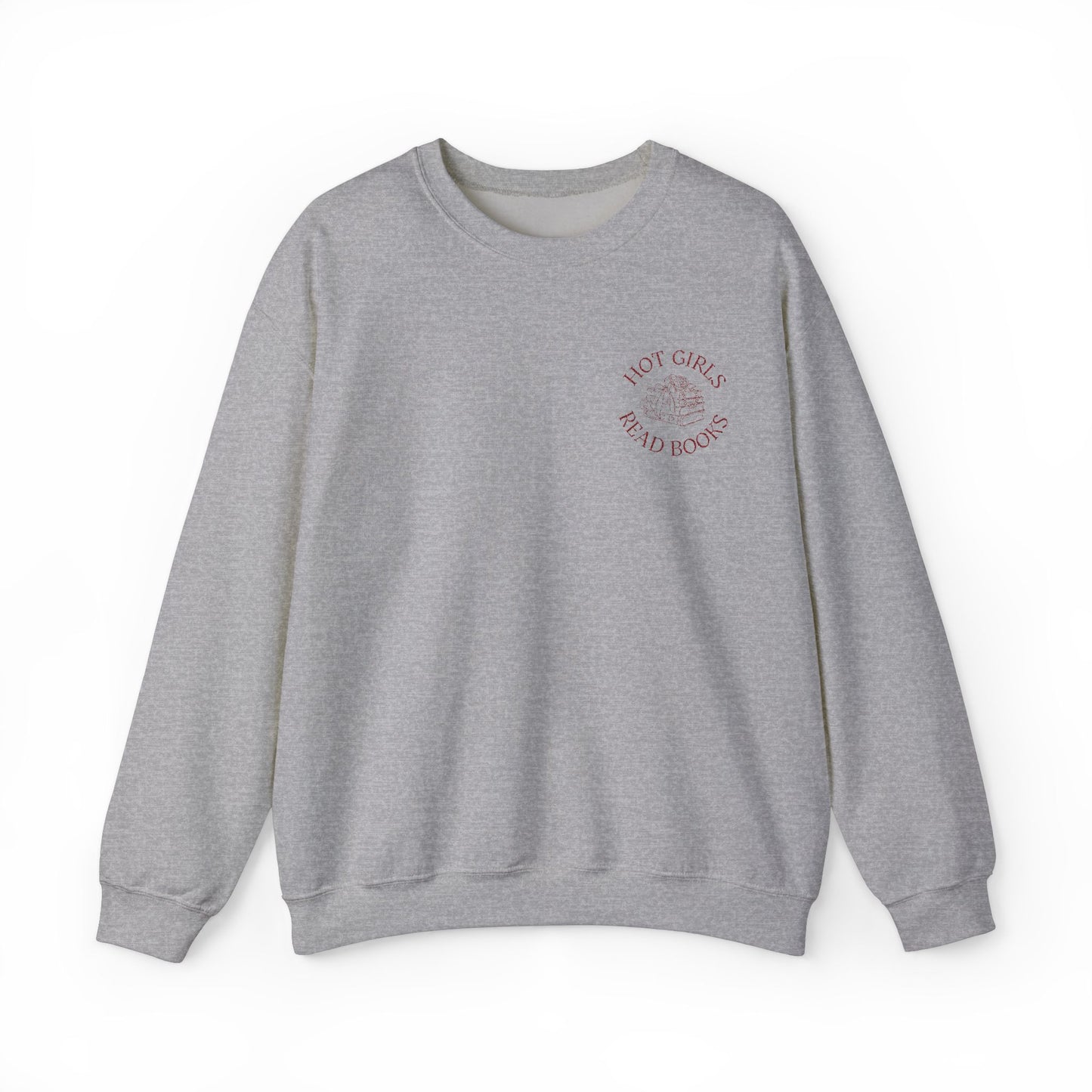 Hot Girls Read Books: Embroidered Crewneck Sweatshirt