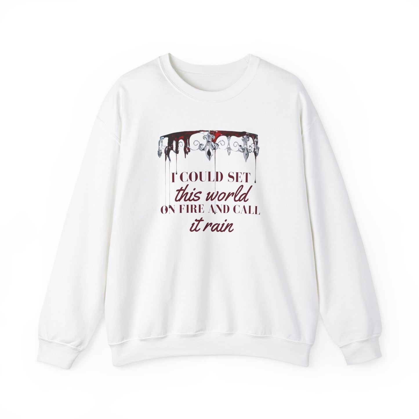 Red Queen: Crewneck Sweatshirt - Bibliophile Bazaar