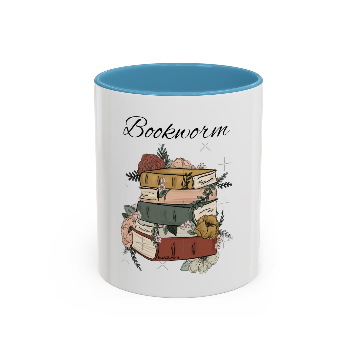 Bookworm: Accent Coffee Mug - Bibliophile Bazaar