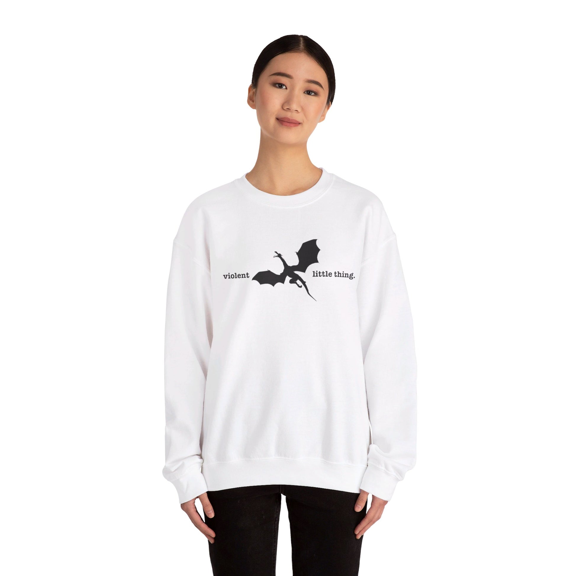 Violent little thing Crewneck Sweatshirt - Bibliophile Bazaar