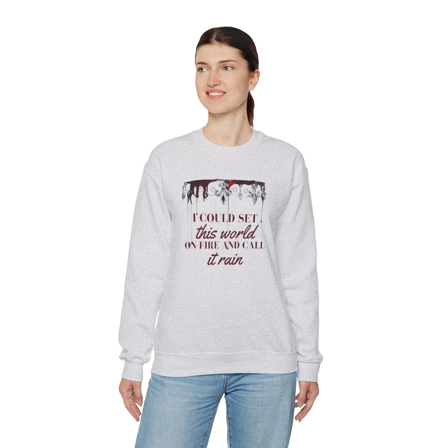 Red Queen: Crewneck Sweatshirt - Bibliophile Bazaar