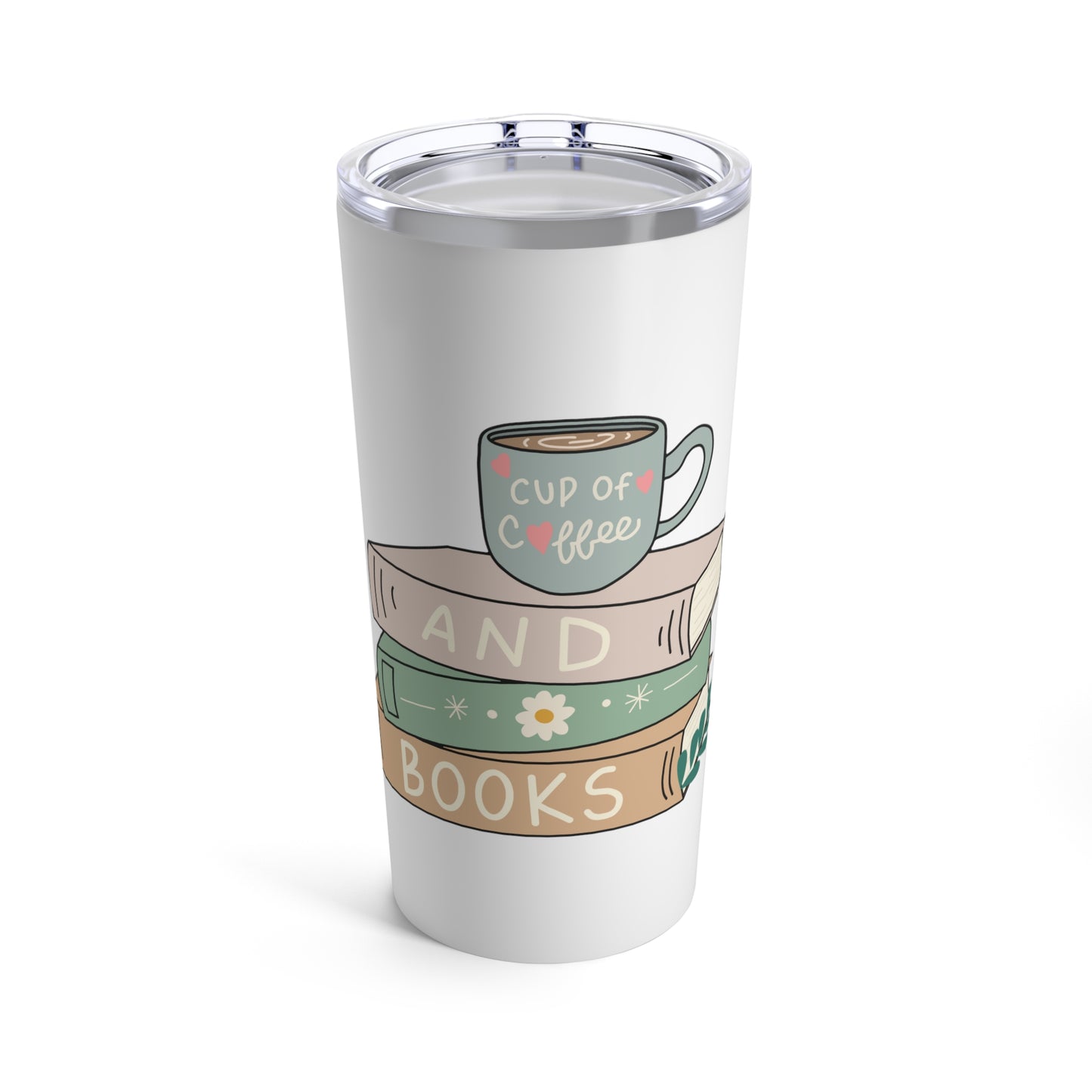 Books & Coffee: Tumbler - Bibliophile Bazaar