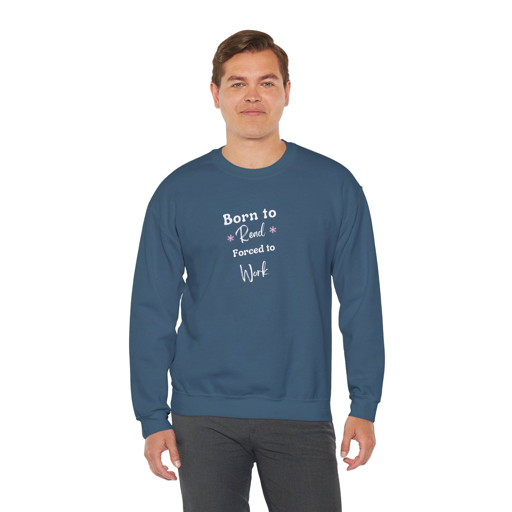 Born to Read: Crewneck Sweatshirt - Bibliophile Bazaar