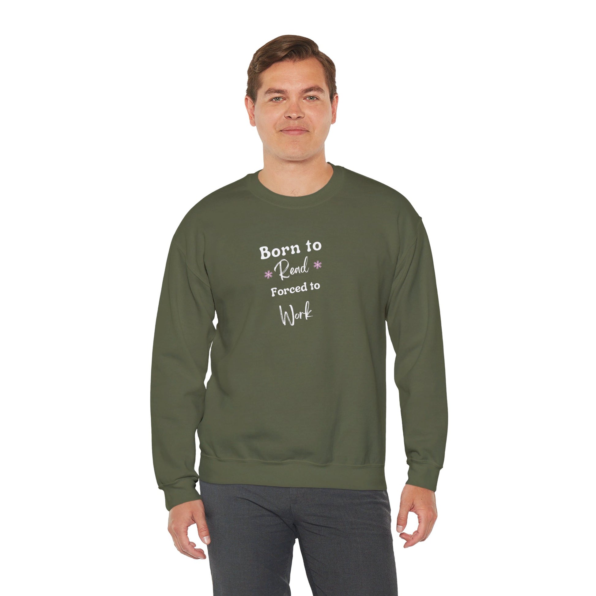 Born to Read: Crewneck Sweatshirt - Bibliophile Bazaar