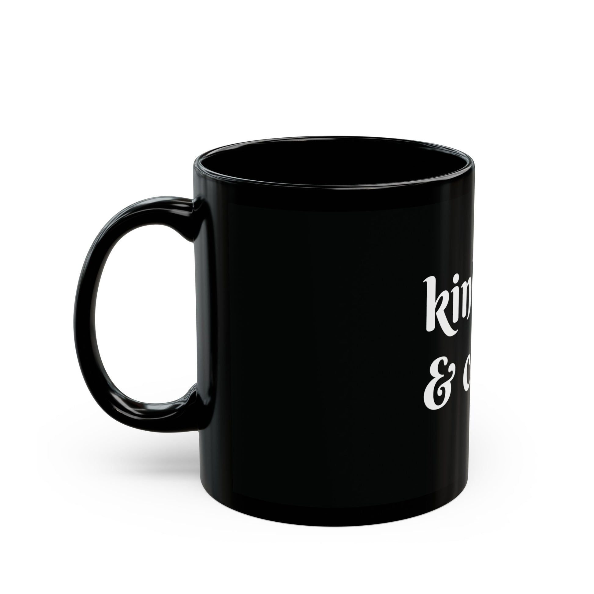 Kindle & Coffee: Black Mug - Bibliophile Bazaar