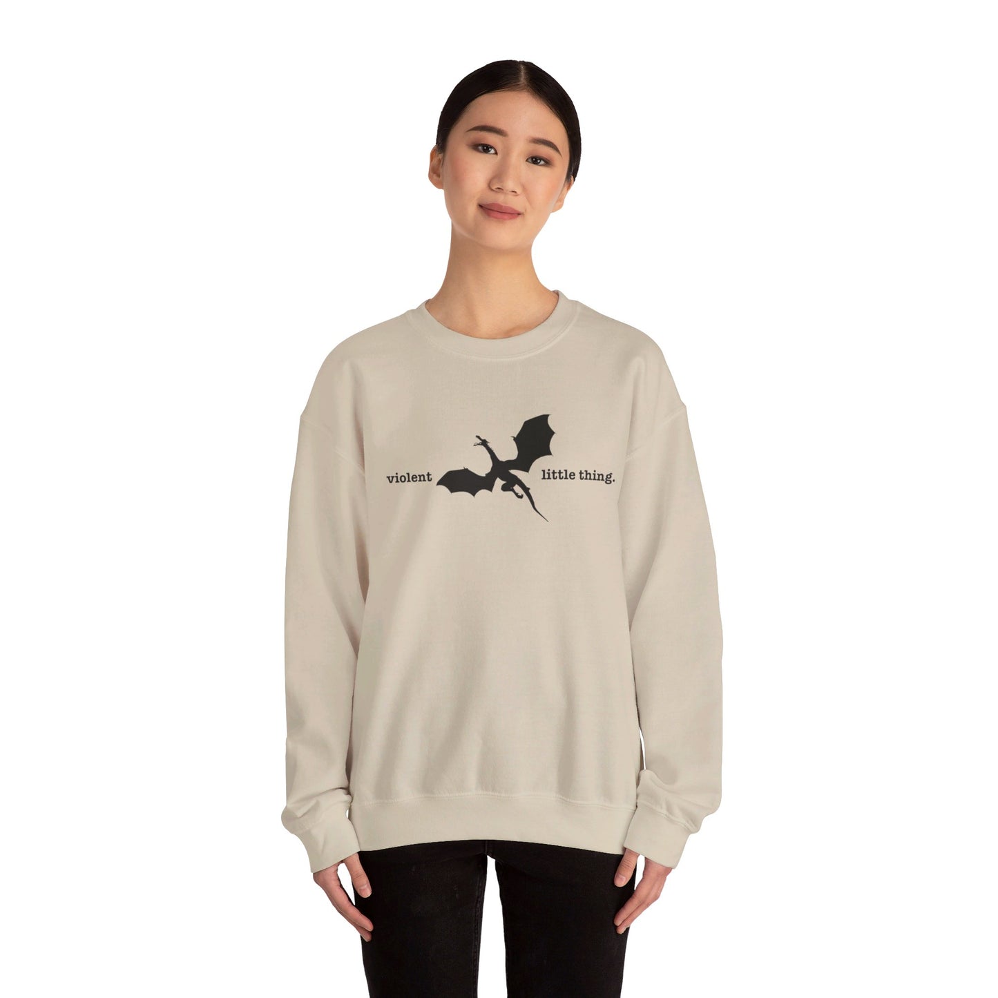 Violent little thing Crewneck Sweatshirt - Bibliophile Bazaar