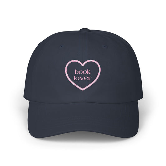 Embroidered Book Lover Dad Cap