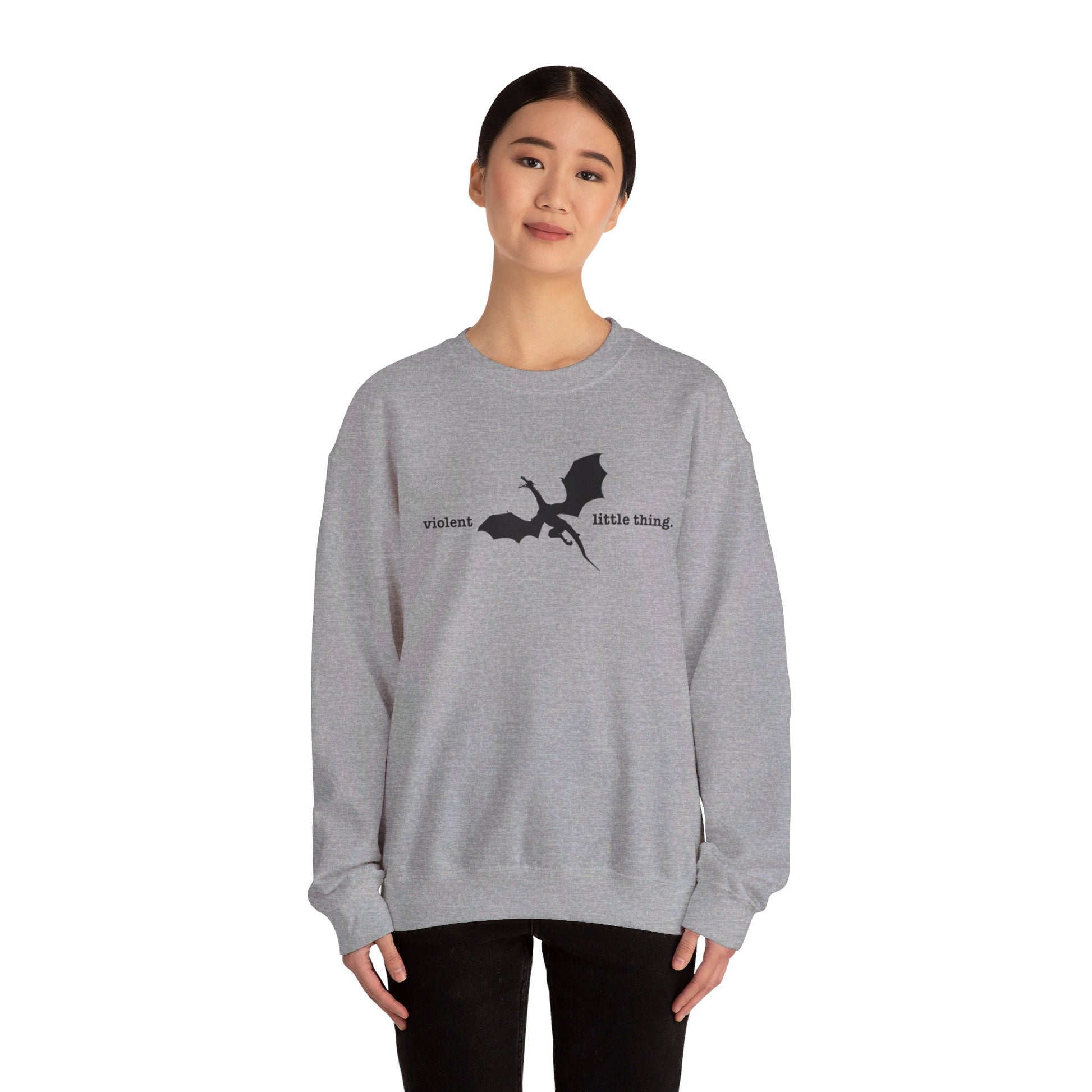 Violent little thing Crewneck Sweatshirt - Bibliophile Bazaar