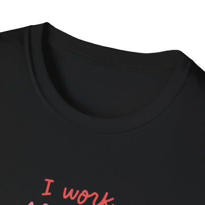 T-Shirt - 'I Work to Support My Book Addiction'