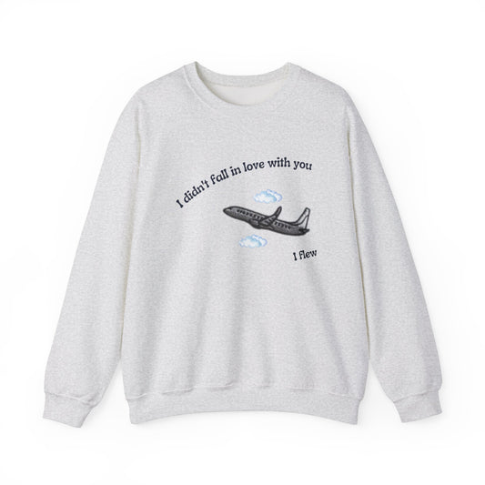 I flew: Crewneck Sweatshirt - Bibliophile Bazaar