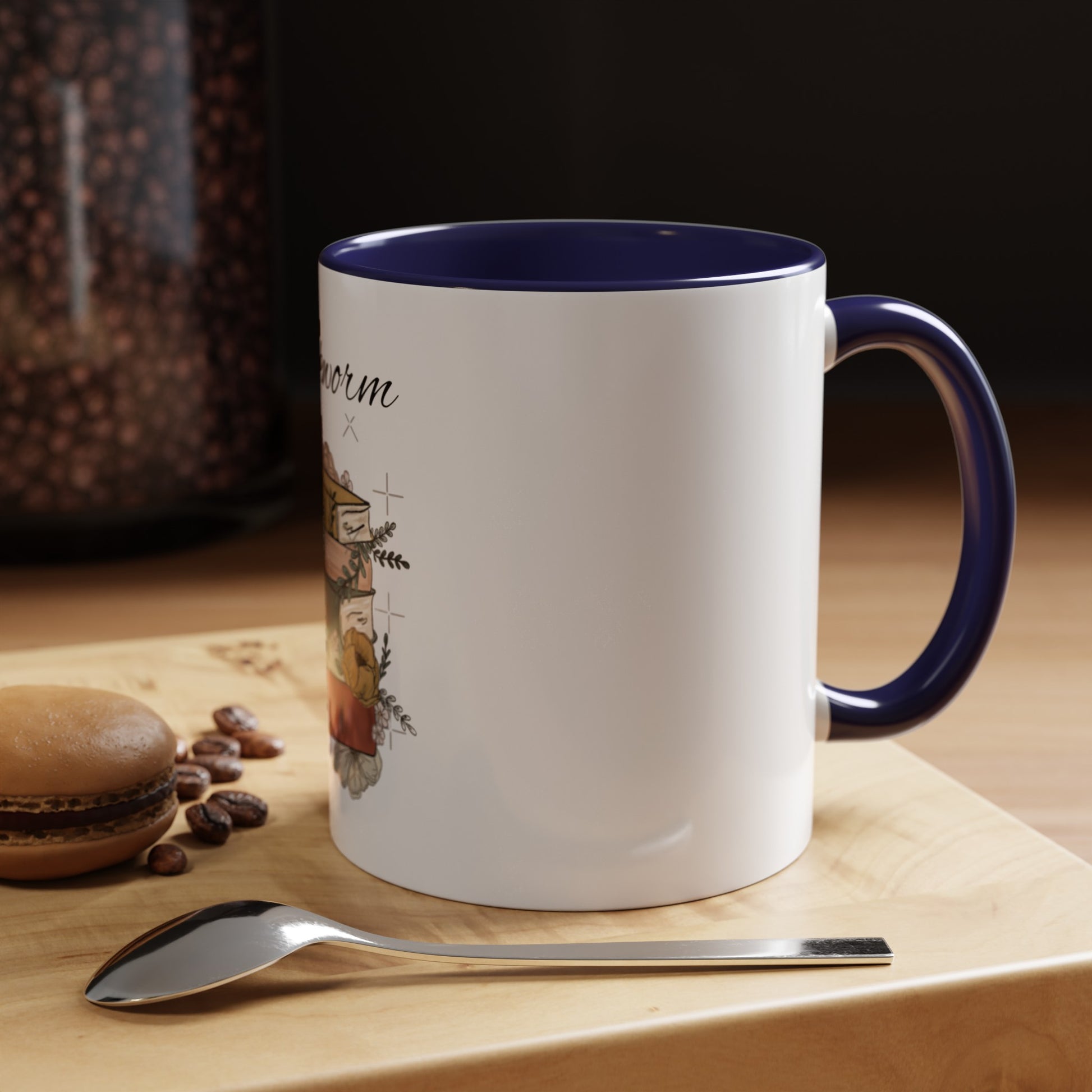 Bookworm: Accent Coffee Mug - Bibliophile Bazaar