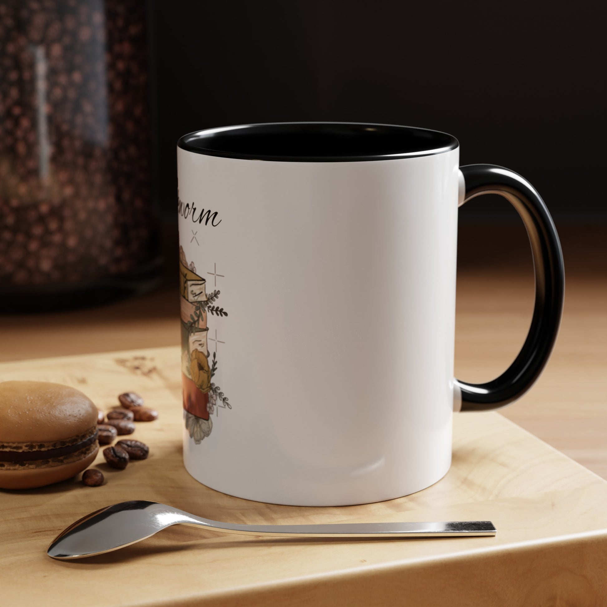 Bookworm: Accent Coffee Mug - Bibliophile Bazaar