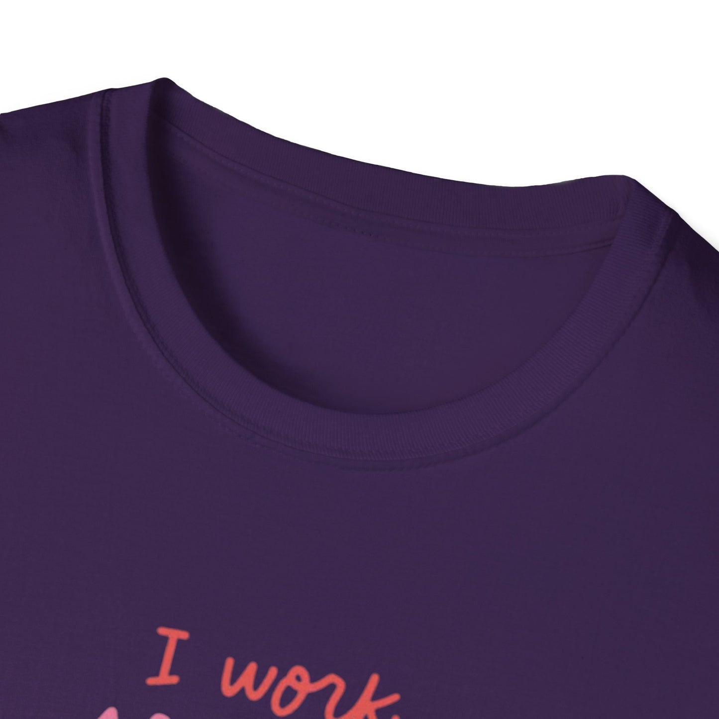 T-Shirt - 'I Work to Support My Book Addiction'
