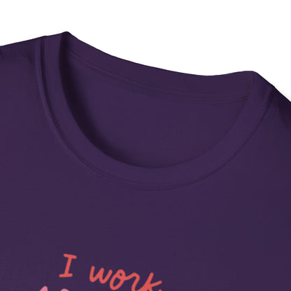T-Shirt - 'I Work to Support My Book Addiction'