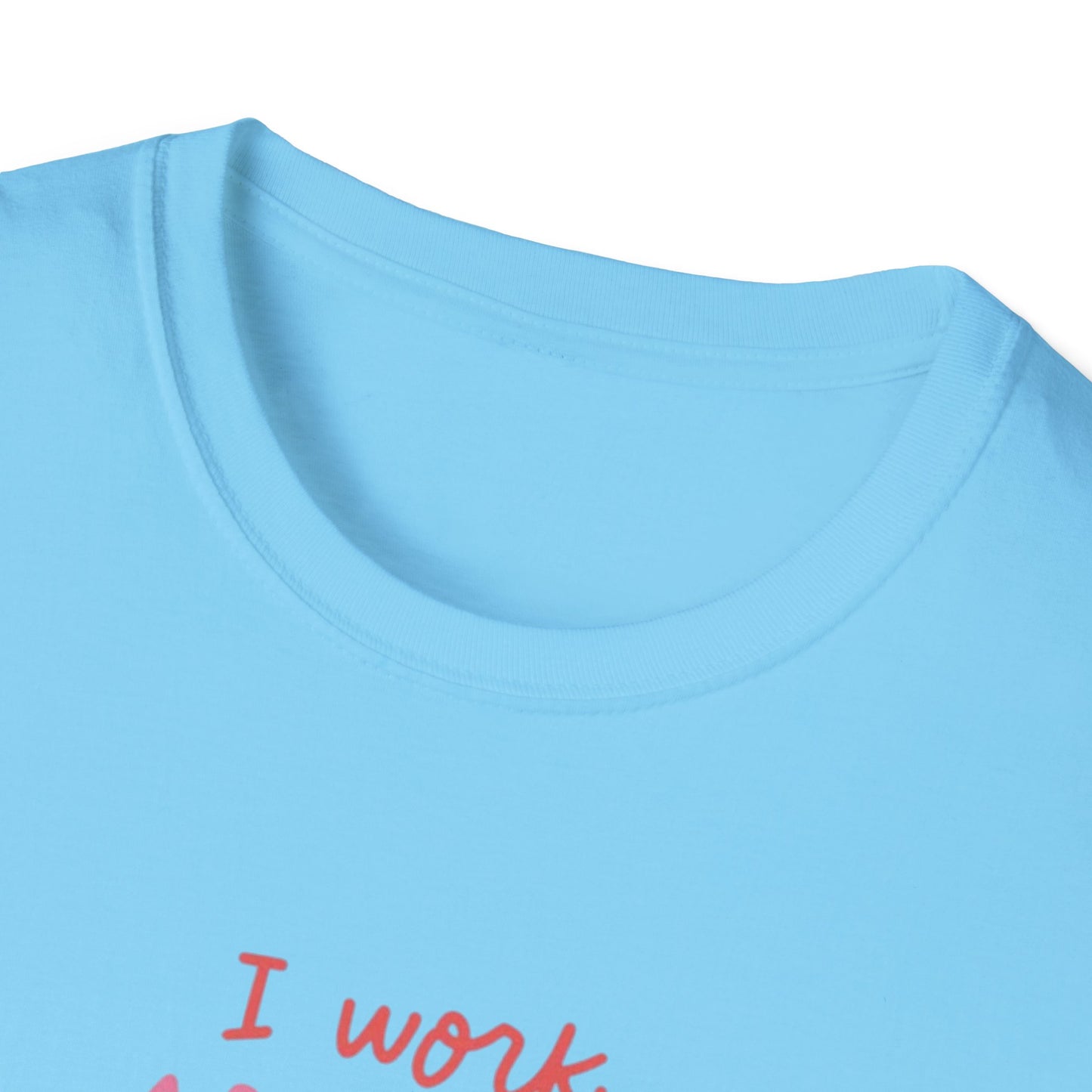 T-Shirt - 'I Work to Support My Book Addiction'
