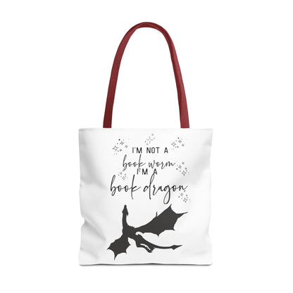 Book Dragon: Tote Bag - Bibliophile Bazaar