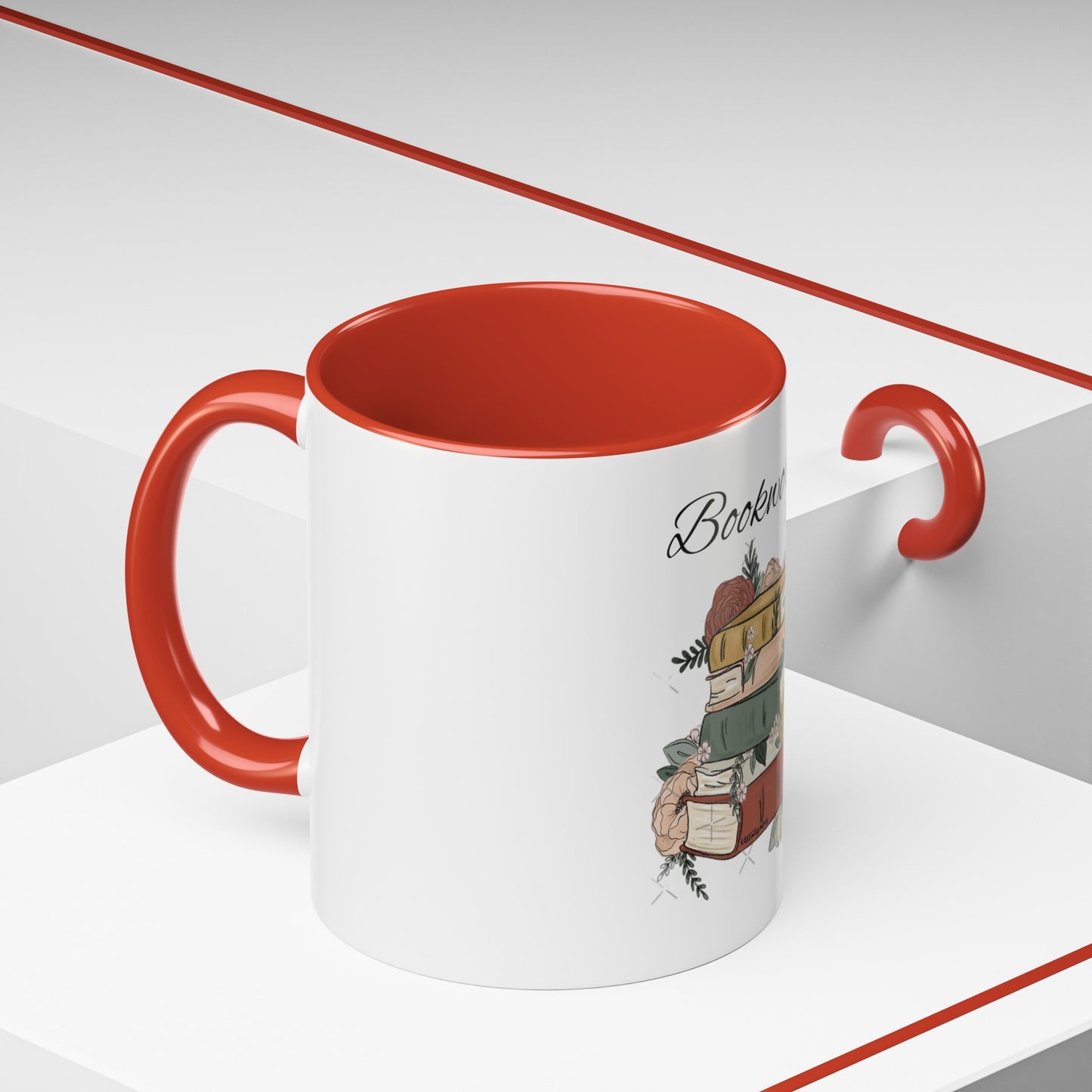 Bookworm: Accent Coffee Mug - Bibliophile Bazaar