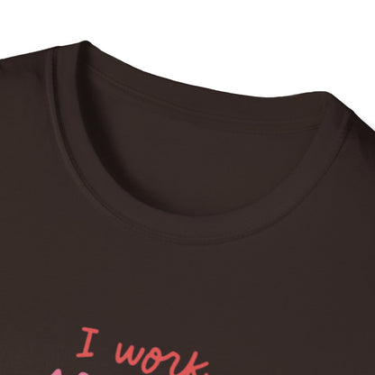 T-Shirt - 'I Work to Support My Book Addiction'