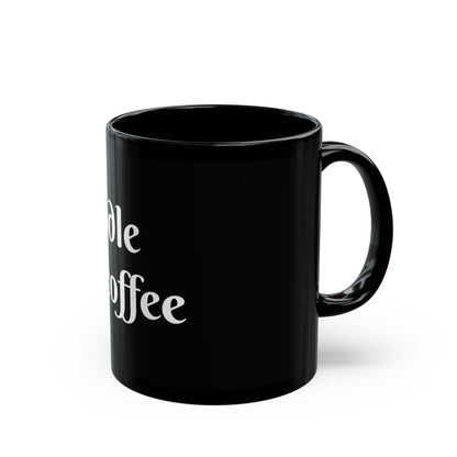 Kindle & Coffee: Black Mug - Bibliophile Bazaar