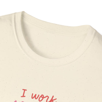T-Shirt - 'I Work to Support My Book Addiction'
